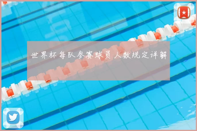 世界杯每队参赛球员人数规定详解